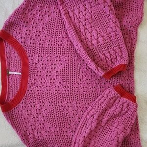 FREE PEOPLE cotton knitted top XL